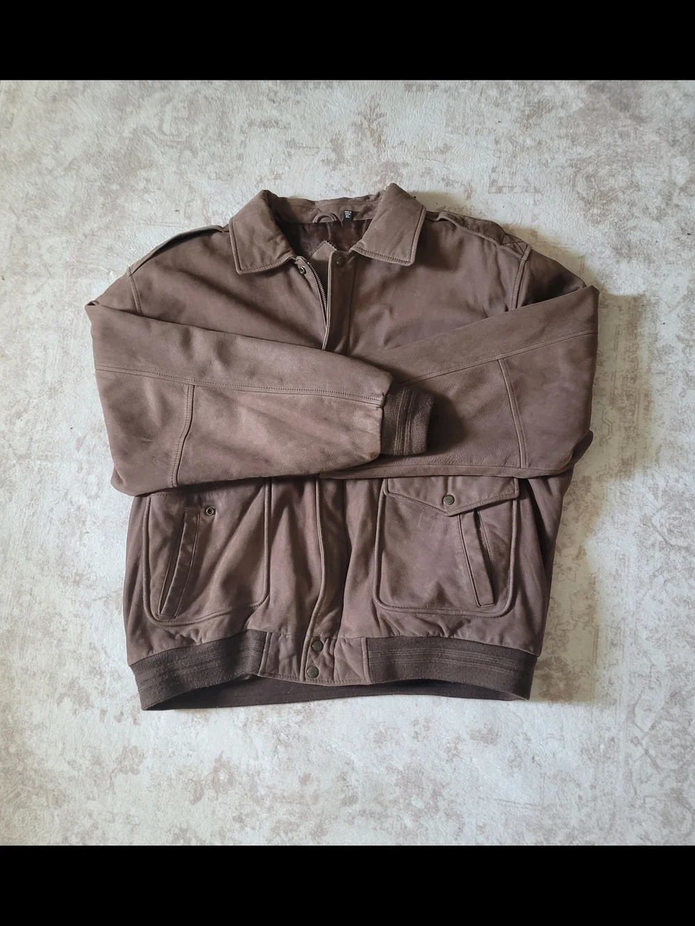 Men's Vintsge Brown Bomber Jacket - Classic Casual Coat